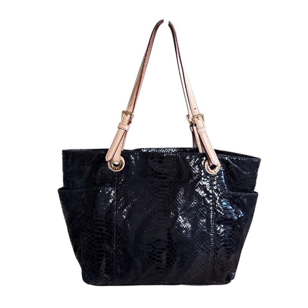 Michael Kors Python Embossed Jet Set Tote. - image 1